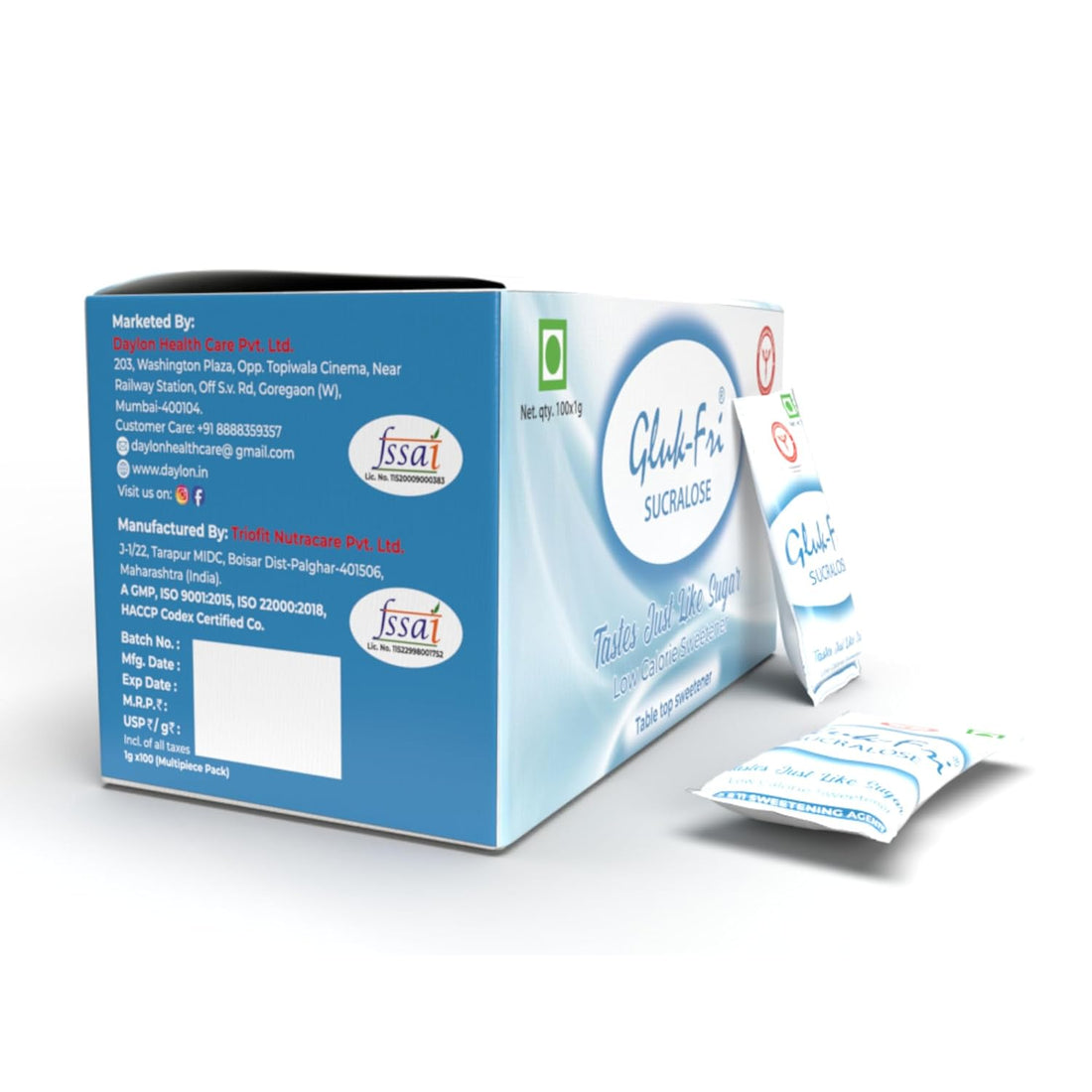 Daylon Gluk Fri Sachet (100 Sachets)