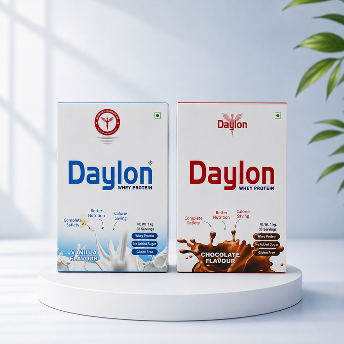 Daylon Whey Protein Combo (Chocolate 1 Kg + Vanilla 1 Kg)
