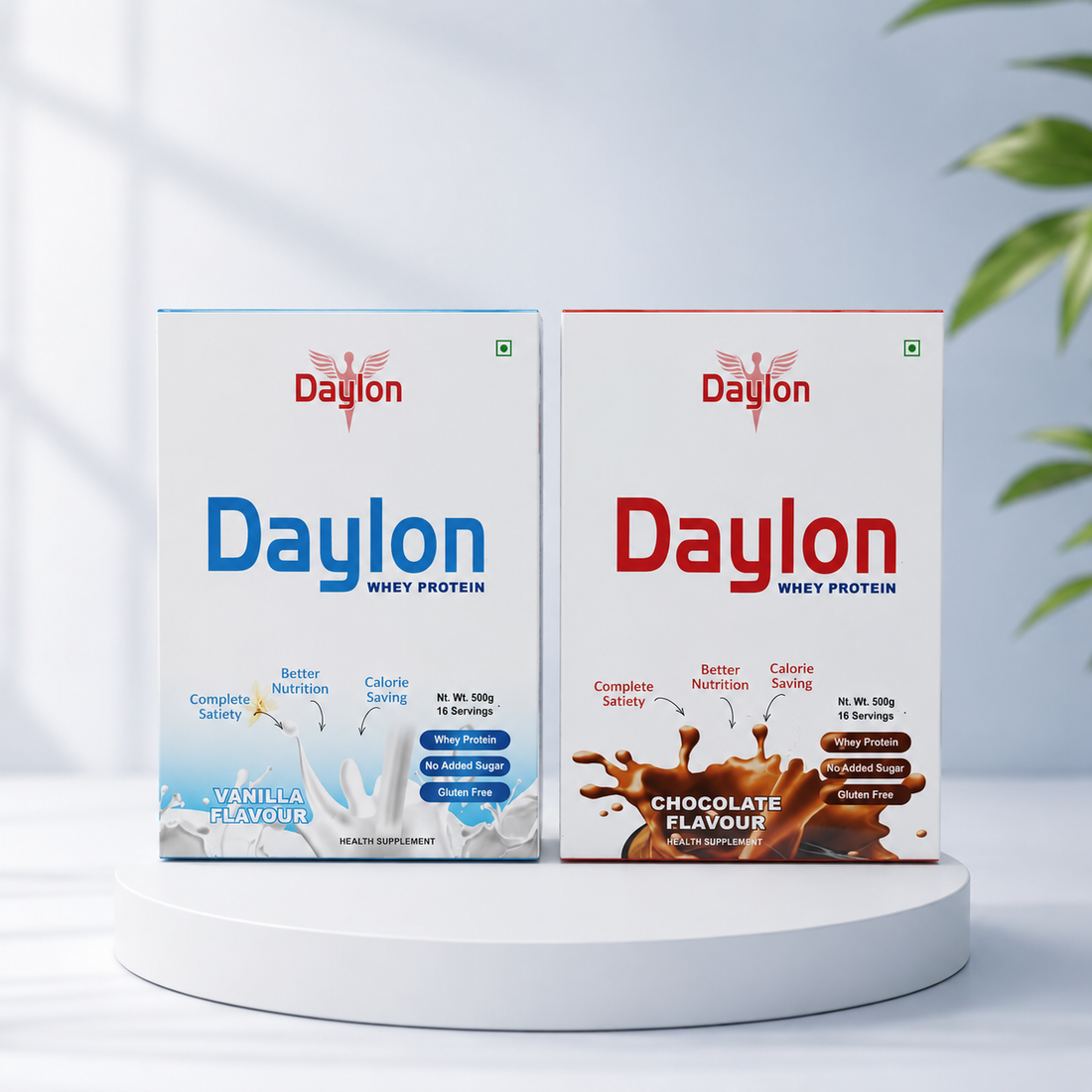 Daylon Whey Protein Combo (Chocolate 500gm + Vanilla 500gm)