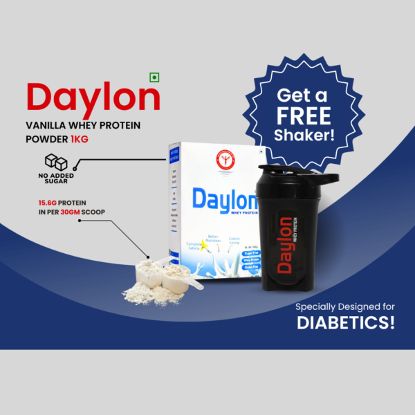 Whey protein- vanilla flavour- 1Kg+shaker free